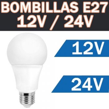 Bombillas LED de 12 V-24 V CA/CC de 12 W, blanco natural 4000 K, bombillas  de bajo voltaje para iluminación solar fuera de la red, barcos marinos