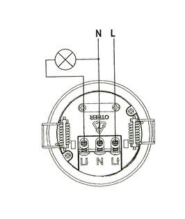 Detector de movimiento - Microondas 360º Empotrable