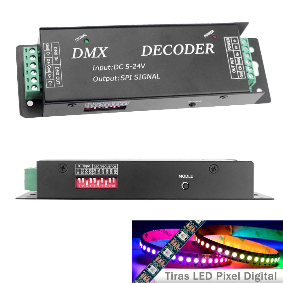 DMX512 PixelControl Decoder