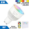 Bombilla LED RF GU10 6W RGB + CCT