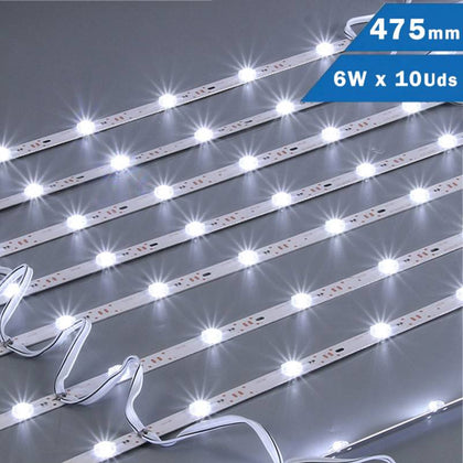 Cortina 10 Barras LED 475mm 6W/pc 24V Luz Blanca