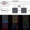 Panel LED Digital 16x16 Pixel 12V IP20 RGB